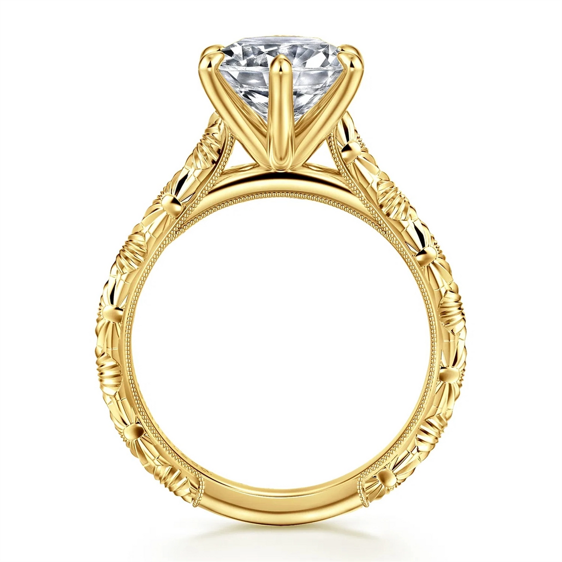 Gabriel & Co Engagement Rings in Yellow Gold 458901