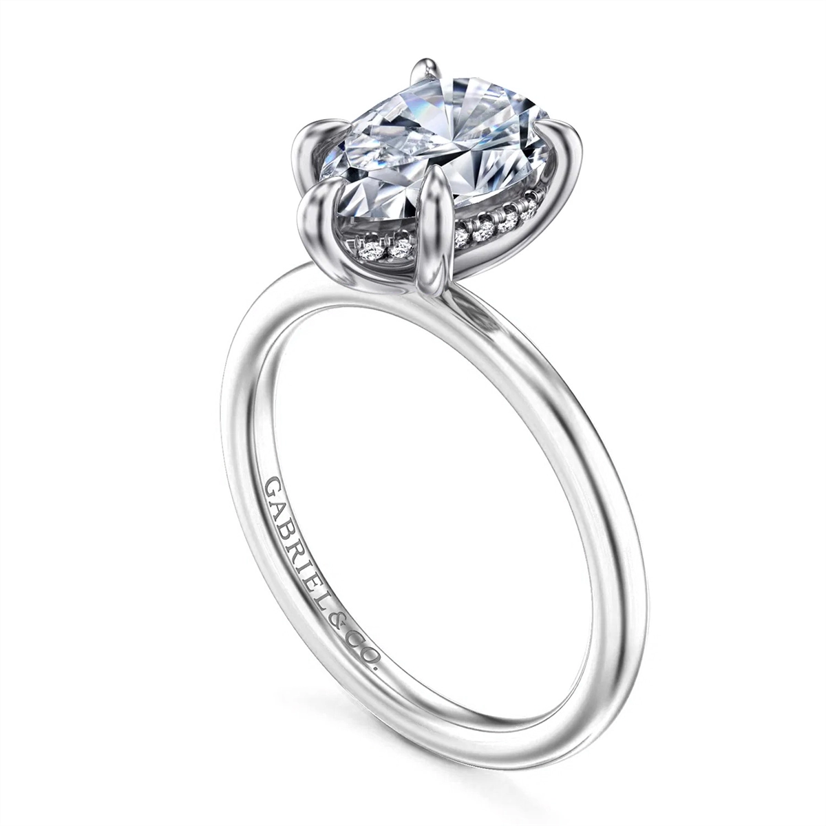 Gabriel & Co Engagement Rings in White Gold containing Diamond 458904