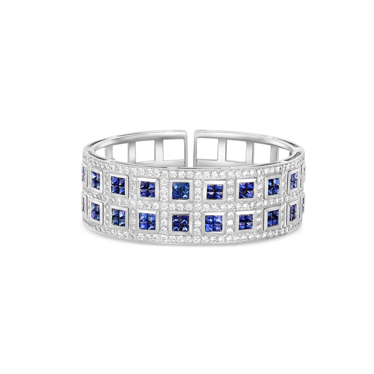Bracelets Bracelets in White Gold containing Multi-gemstone, Diamond, Sapphire 458925