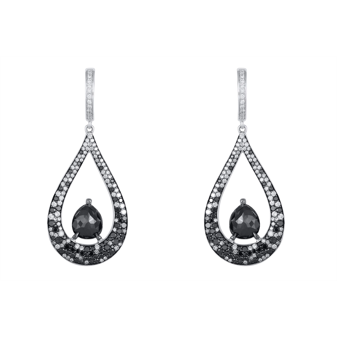 Earrings Earrings in White Gold containing Other, Multi-gemstone, Diamond 458949