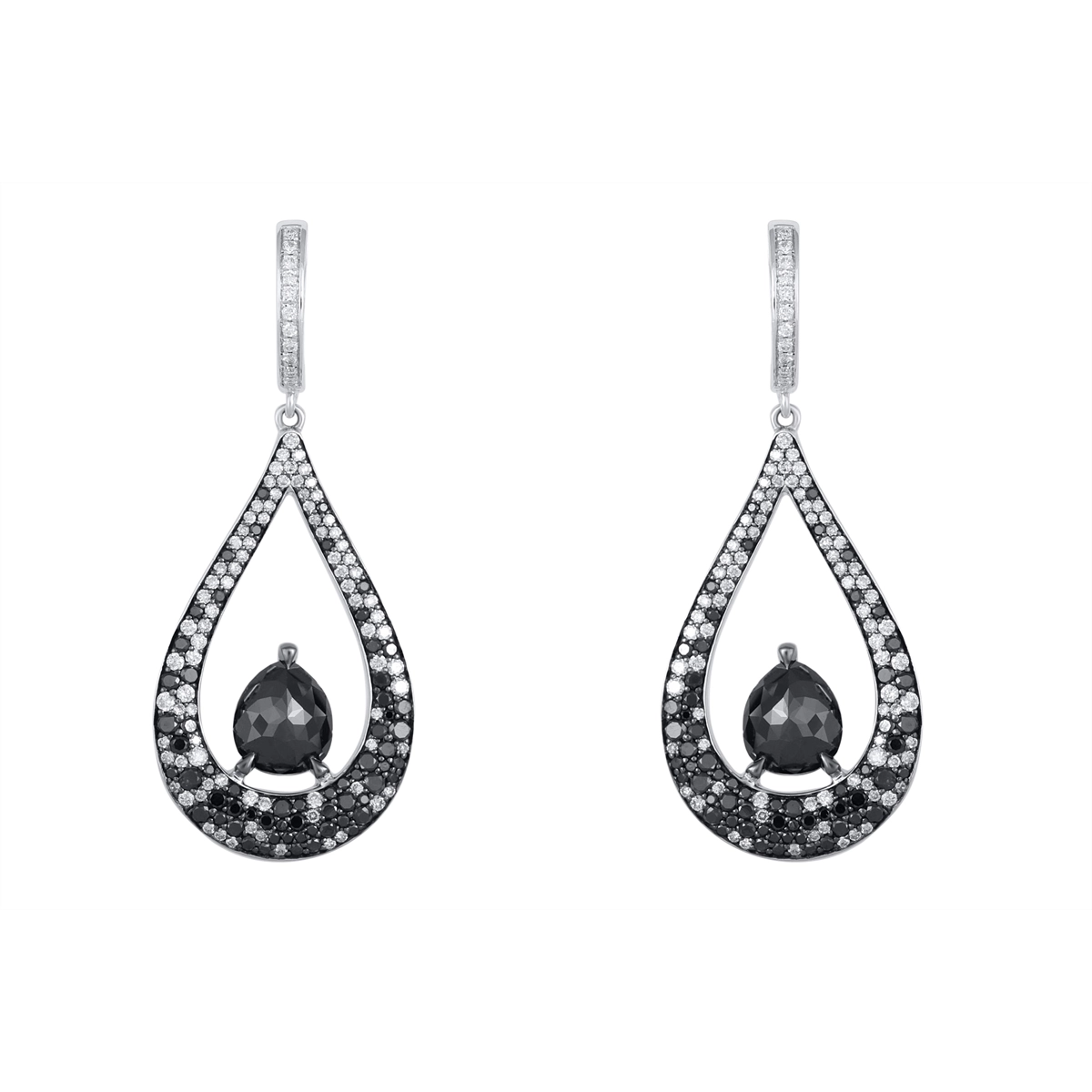 Earrings Earrings in White Gold containing Other, Multi-gemstone, Diamond 458949
