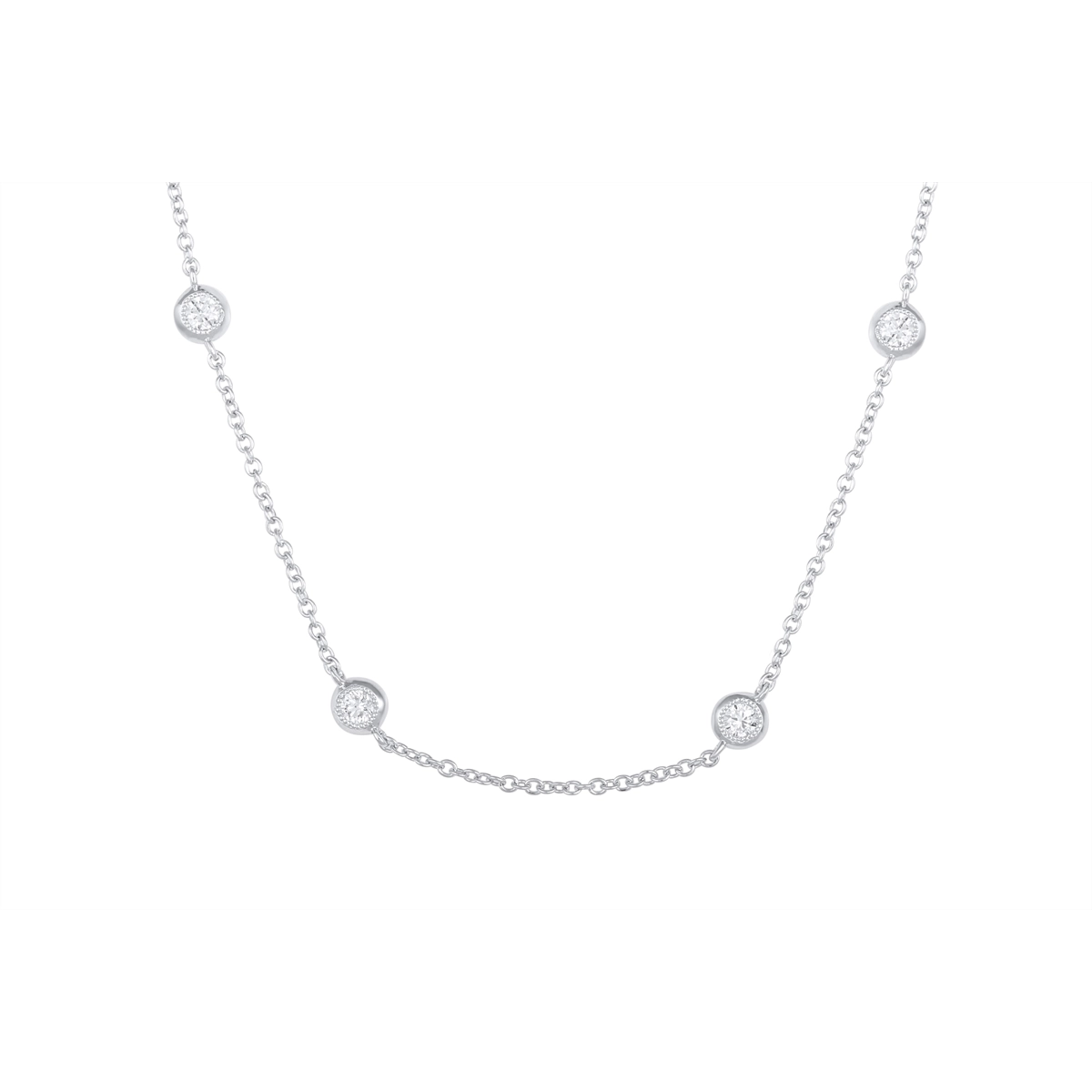 Necklaces Necklaces in White Gold containing Diamond 458963