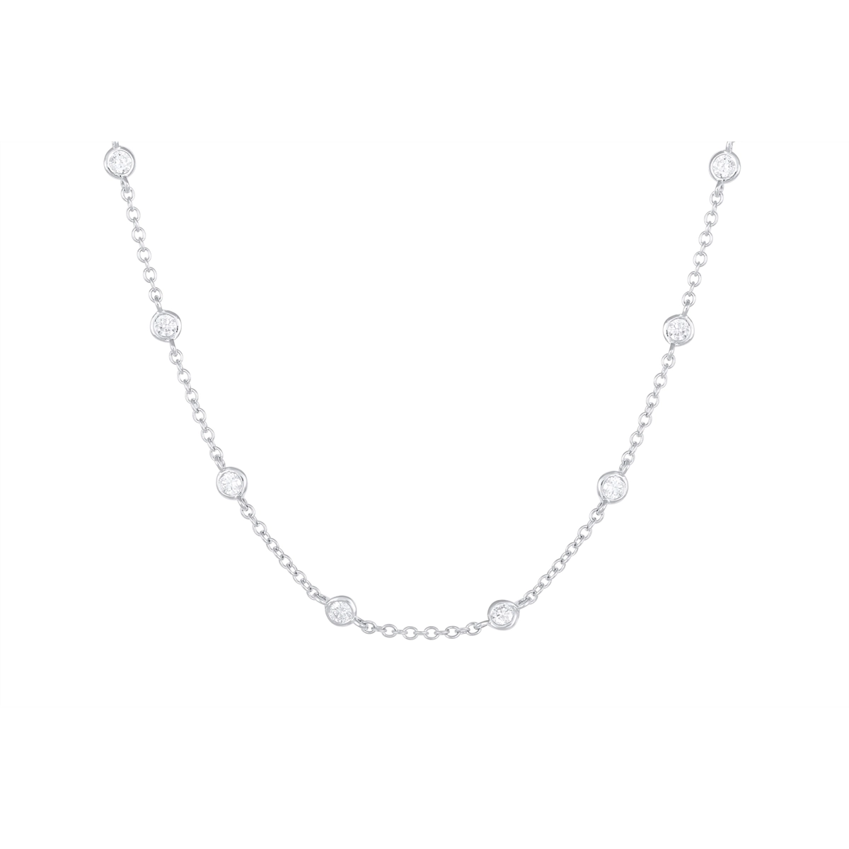 Necklaces Necklaces in White Gold containing Diamond 458964