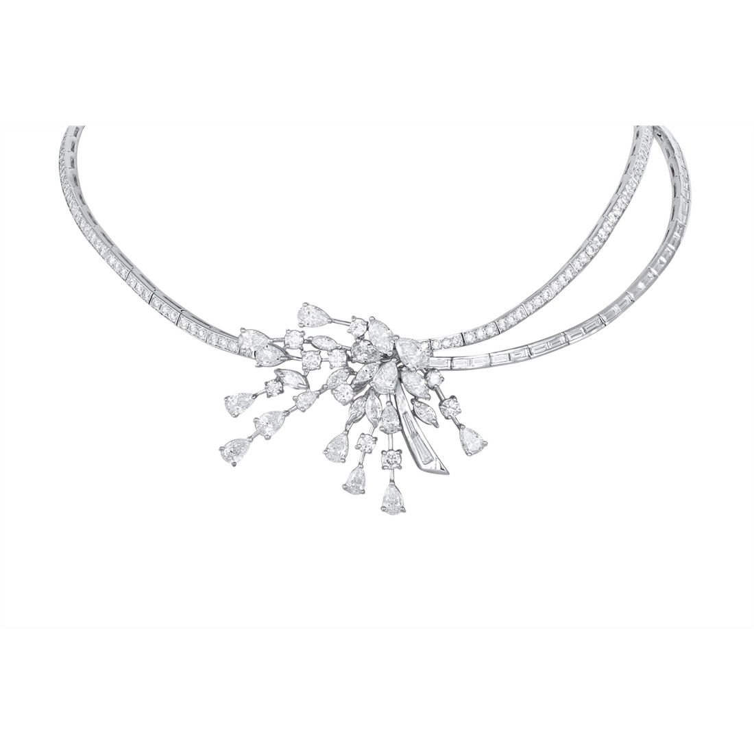 Necklaces Necklaces in White Gold containing Diamond 458969
