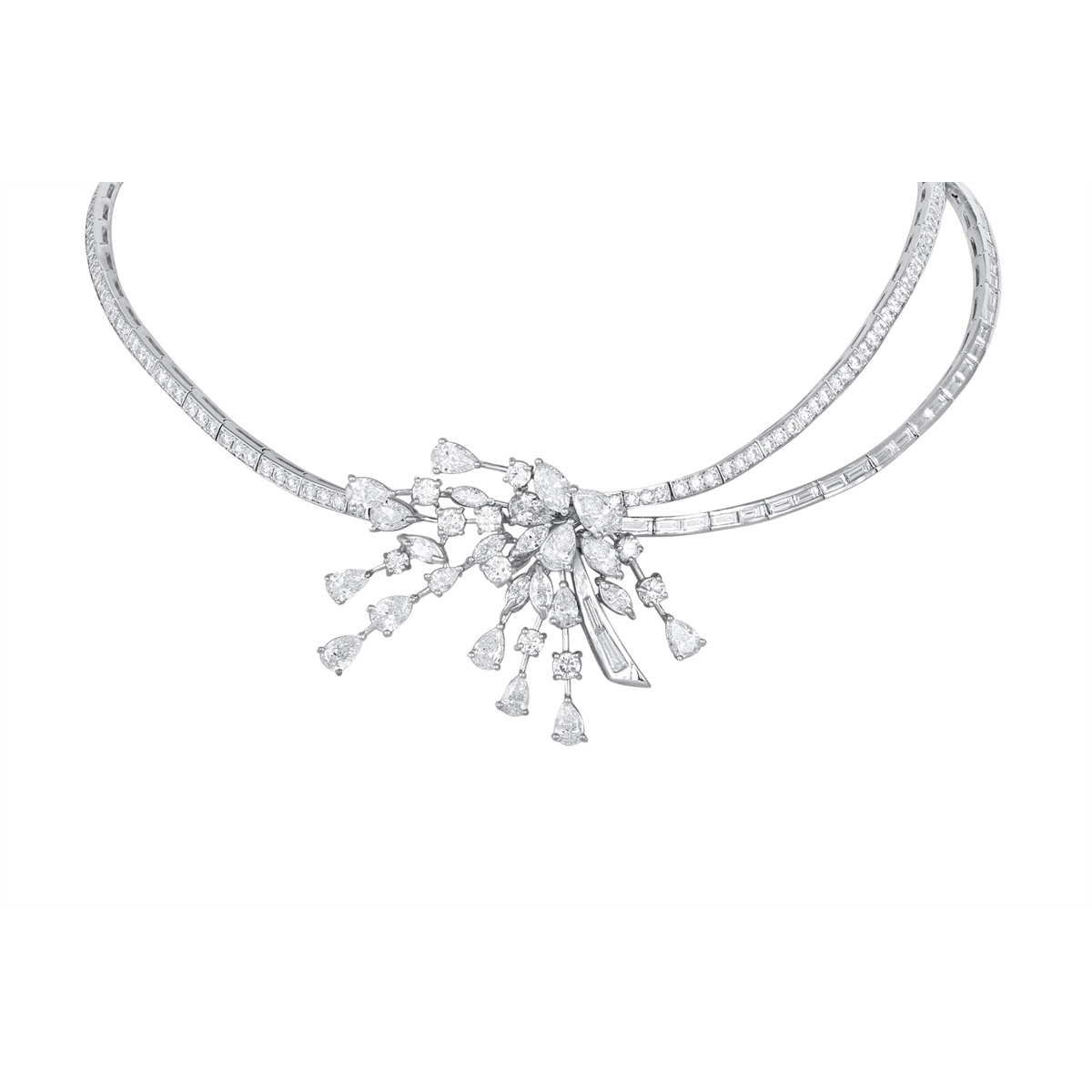 Necklaces Necklaces in White Gold containing Diamond 458969