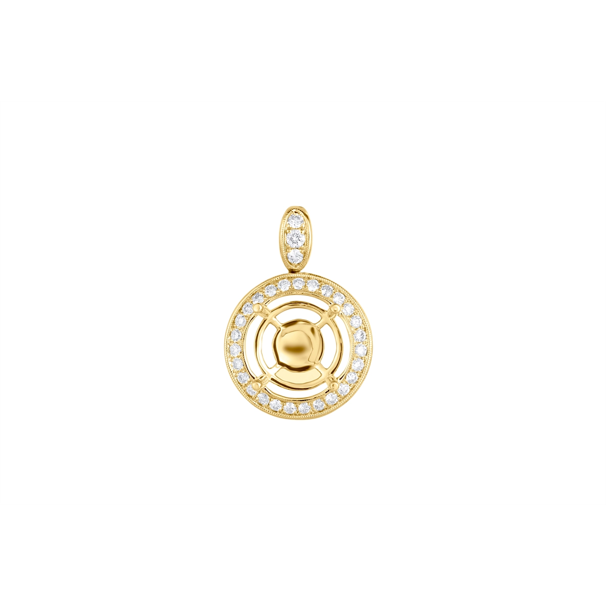 Pendants Pendants in Yellow Gold containing Diamond 458973