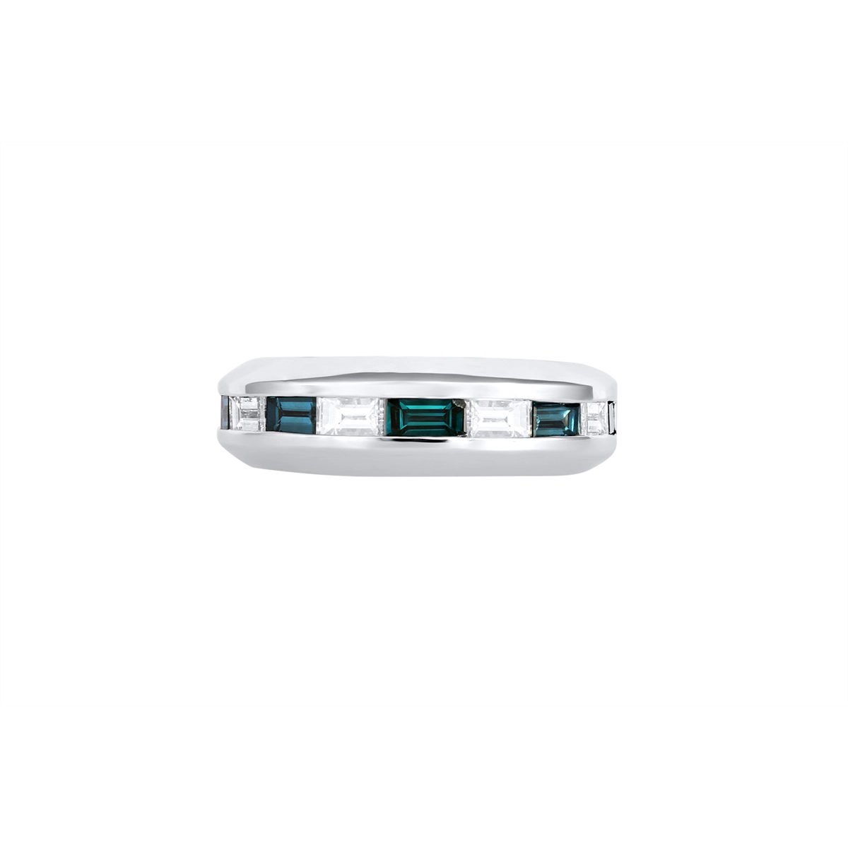 Wedding Bands Wedding Rings in White Gold containing Other, Multi-gemstone, Diamond 459003