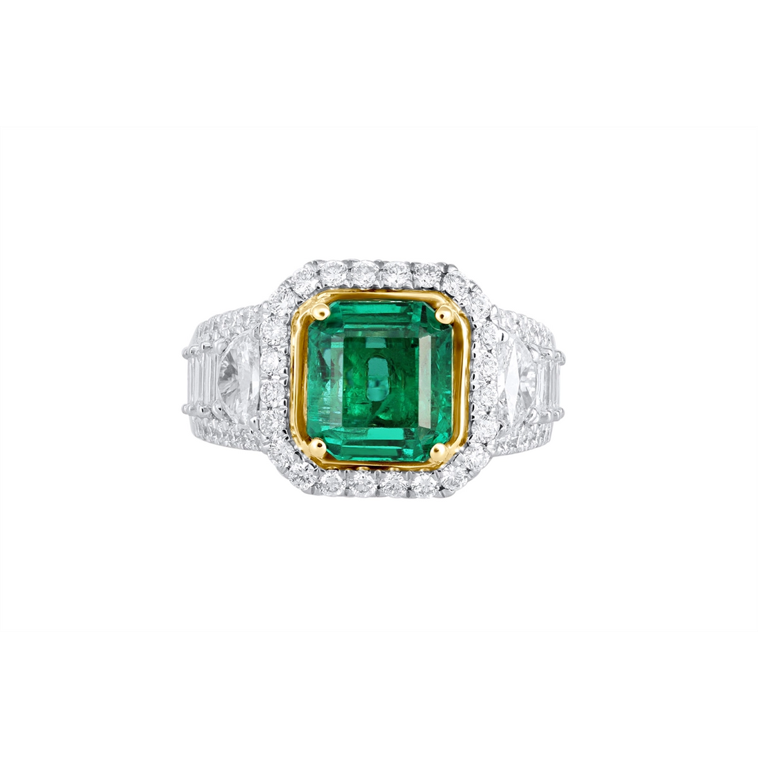Rings Rings in Mixed Metals containing Multi-gemstone, Diamond, Emerald 459029