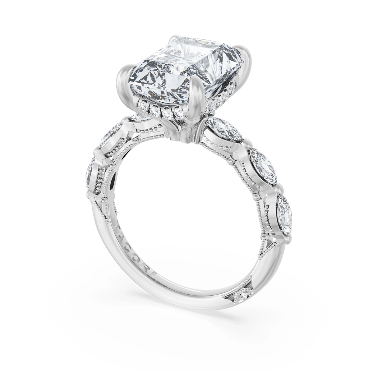 Tacori Engagement Rings in Platinum/Palladium containing Diamond 422 2.8 RAD 10X7.5