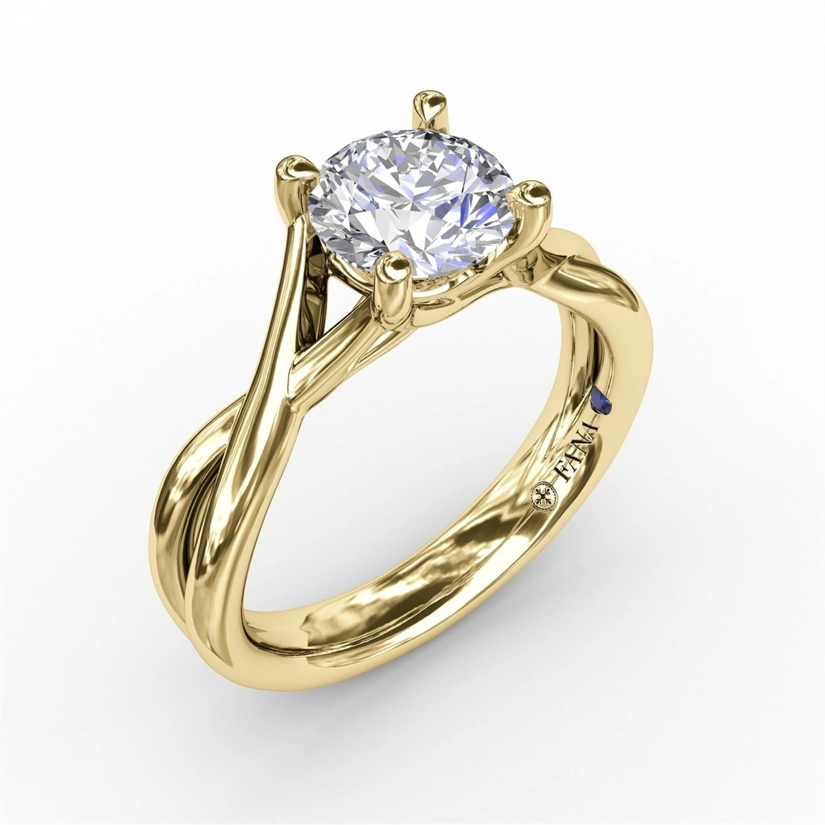 Fana Engagement Rings in Yellow Gold S3536-2_5CT-RD-14KY