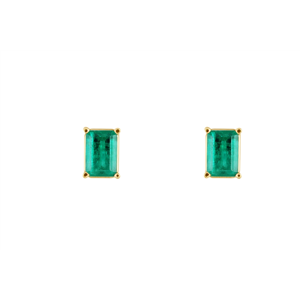 Earrings Earrings in Yellow Gold containing Emerald 1872:25507:S-EM