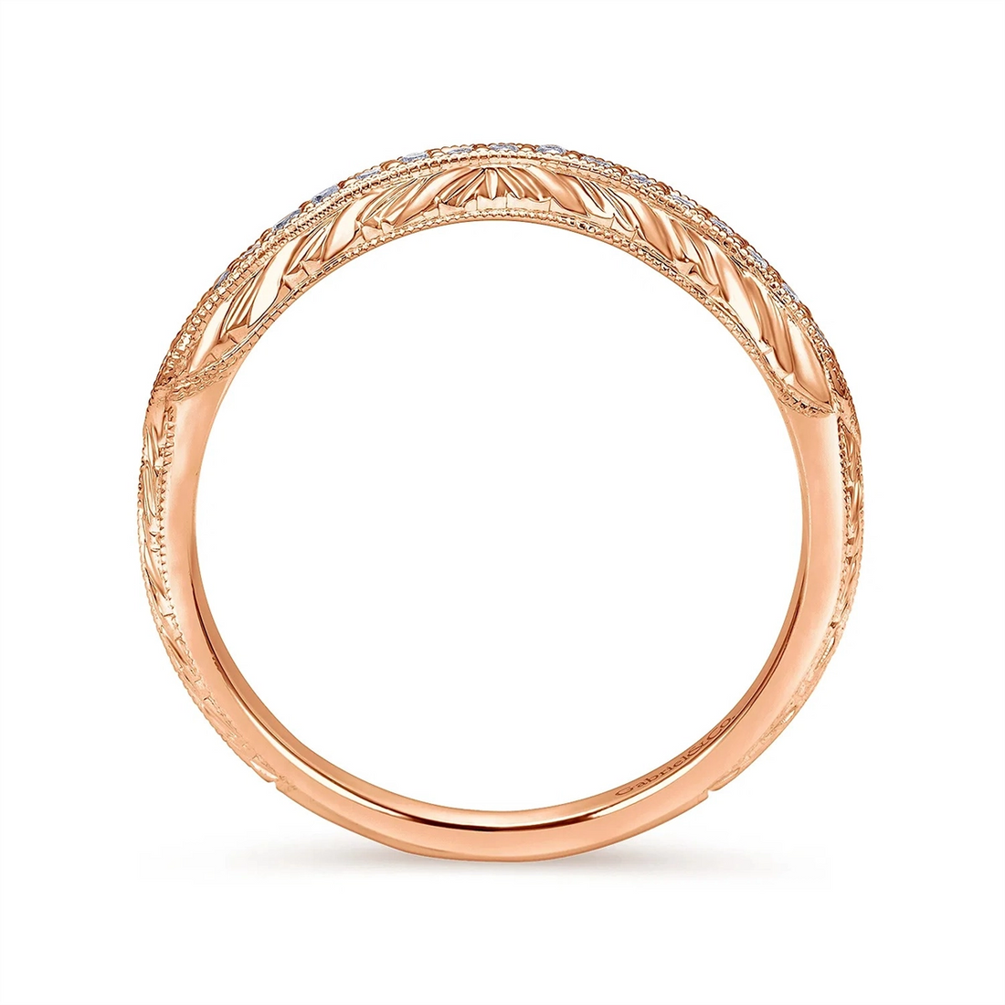 Gabriel & Co Wedding Rings in Rose Gold containing Diamond WB11865R0K4JJ