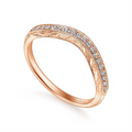 Gabriel & Co Wedding Rings in Rose Gold containing Diamond WB11865R0K4JJ