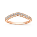 Gabriel & Co Wedding Rings in Rose Gold containing Diamond WB11865R0K4JJ