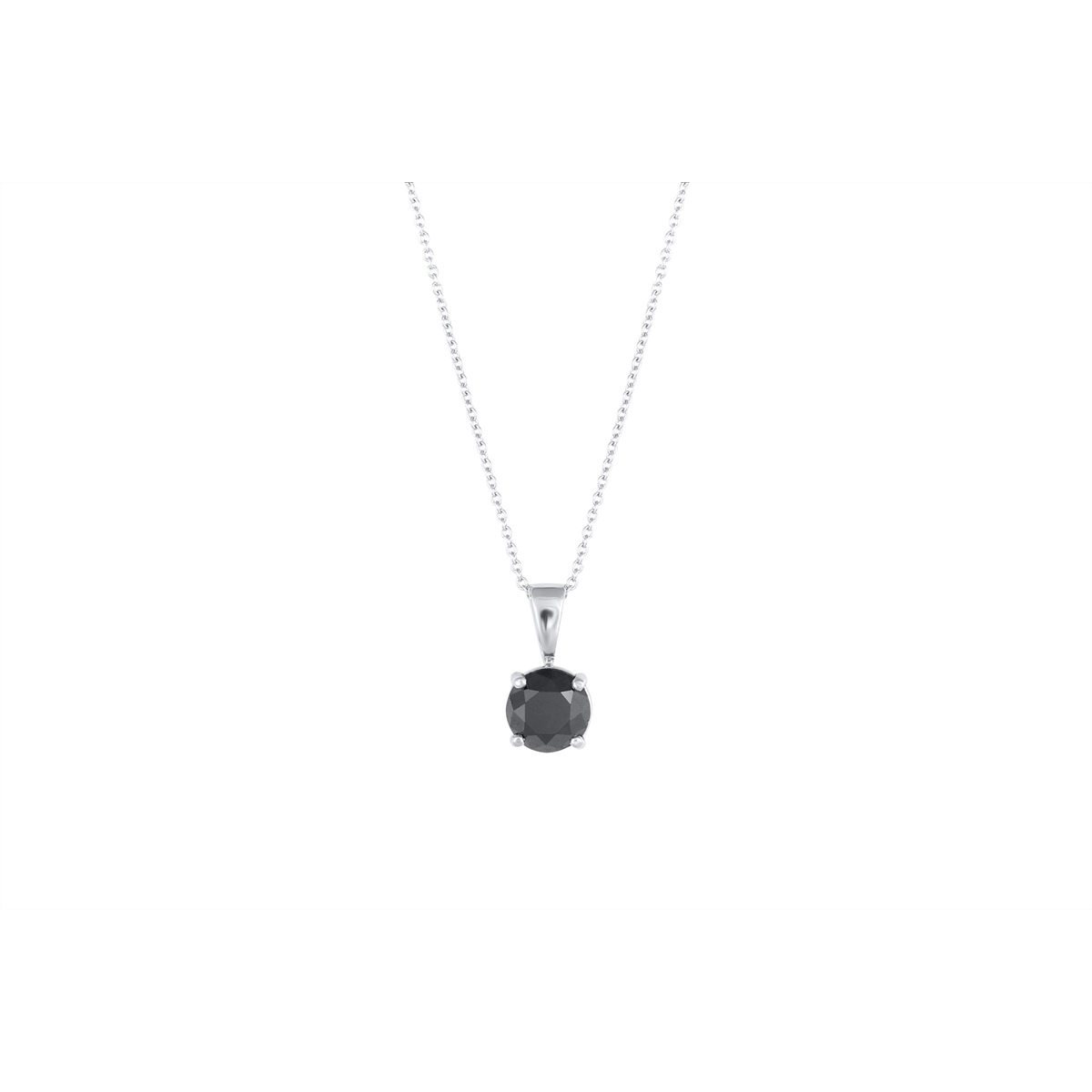 Pendants Pendants in White Gold containing Black diamond 459642