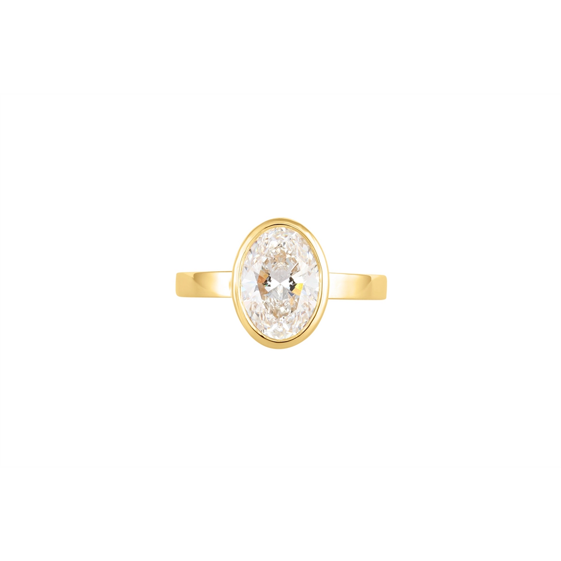 Engagement Collections Engagement Rings in Yellow Gold containing Diamond LU024-02YM25-OVLG