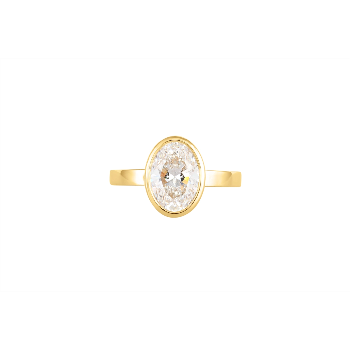 Engagement Collections Engagement Rings in Yellow Gold containing Diamond LU024-02YM25-OVLG