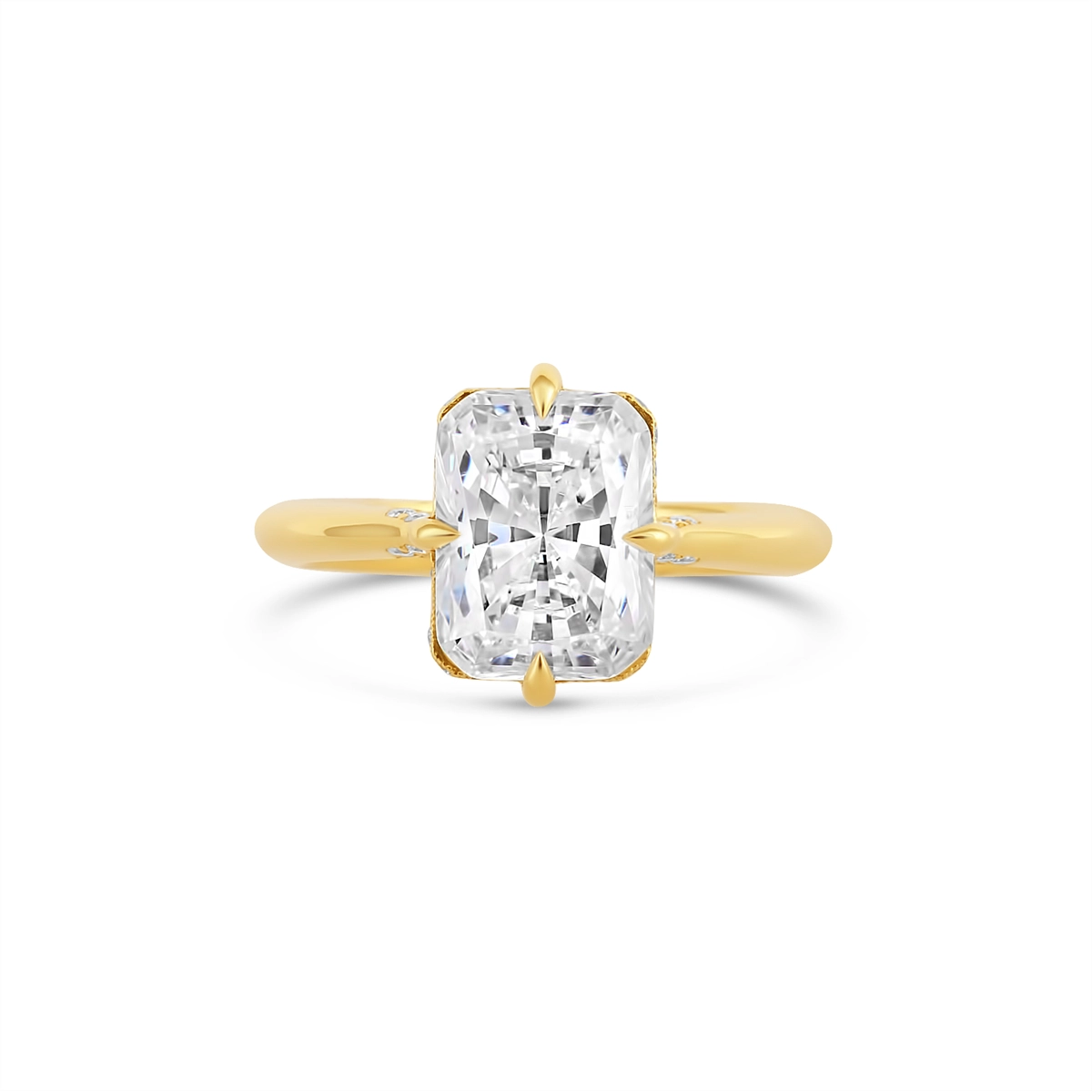 Tacori Engagement Rings in Yellow Gold containing Diamond HT 2671 RAD 10X7.5 Y-Compass