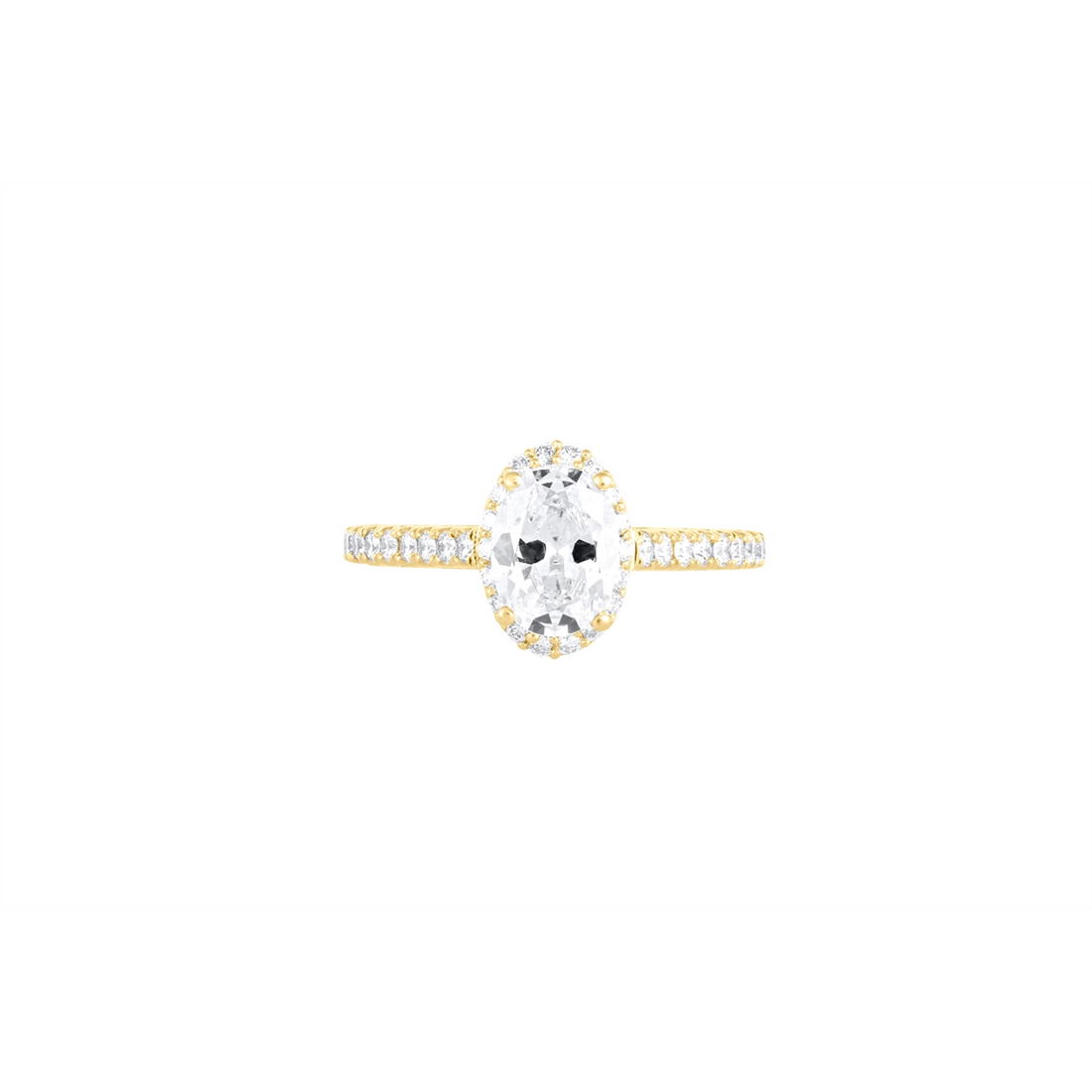 Tacori Engagement Rings in Yellow Gold containing Diamond HT 2547 OV 7X5 Y