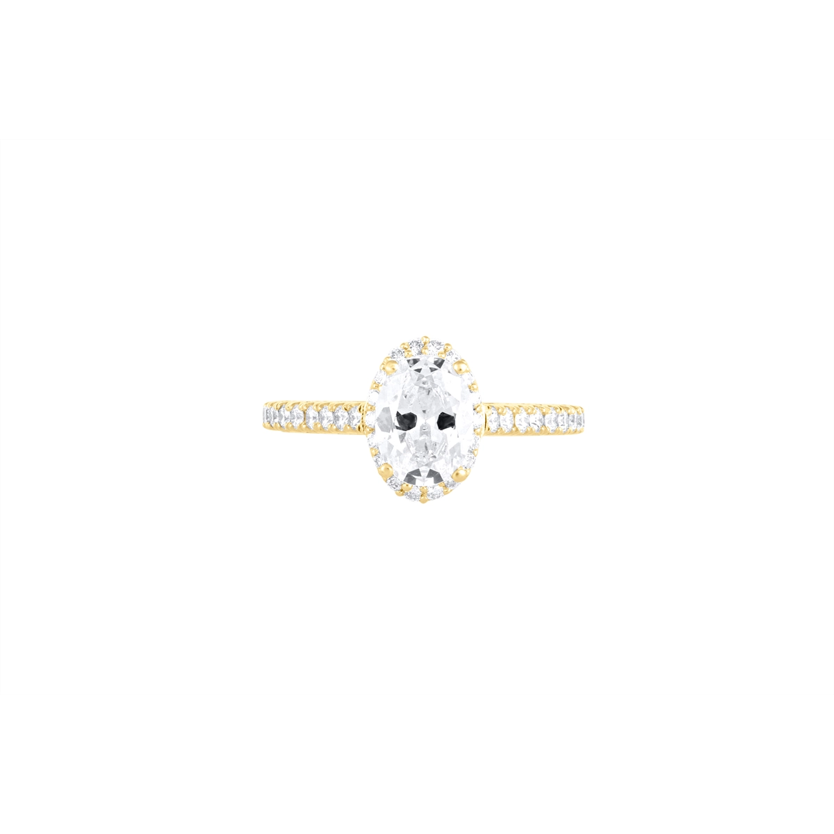 Tacori Engagement Rings in Yellow Gold containing Diamond HT 2547 OV 7X5 Y