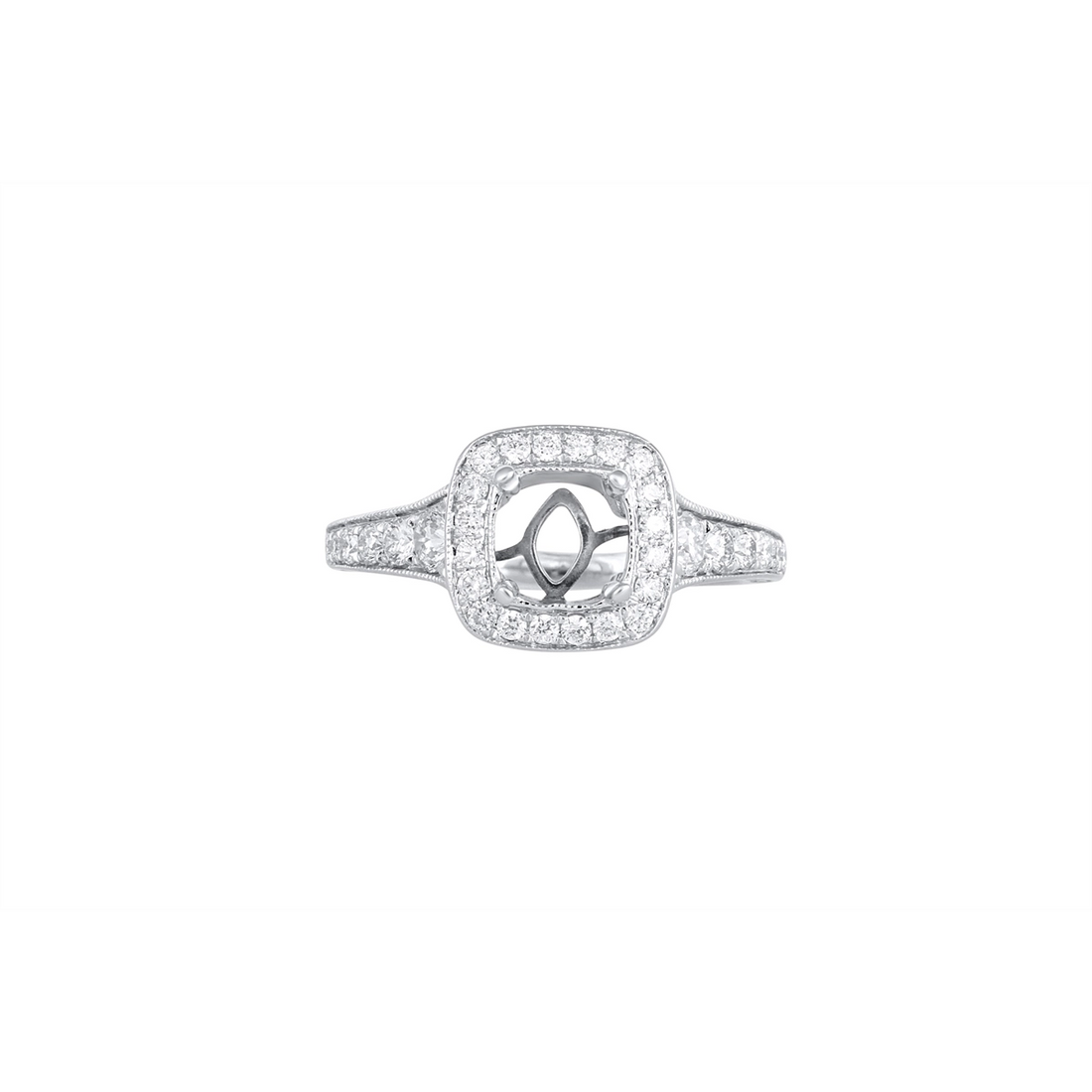 Gabriel & Co Engagement Rings in White Gold containing Diamond ER7293W44JJ