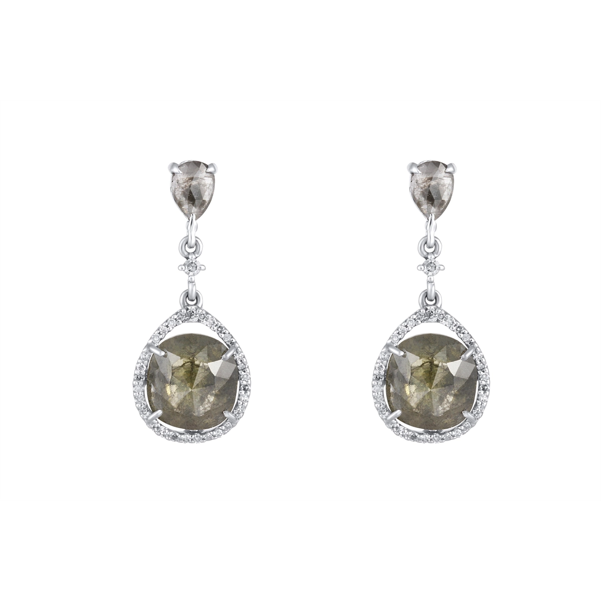 Earrings Jewelry in White Gold CER284-CUSTOM