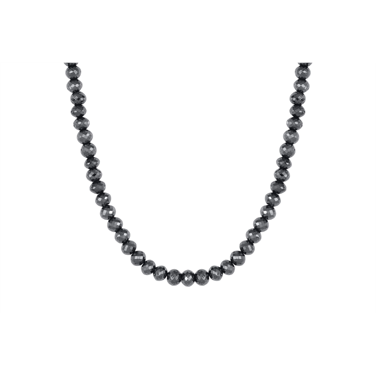 Necklaces Necklaces in White Gold containing Black diamond 459789