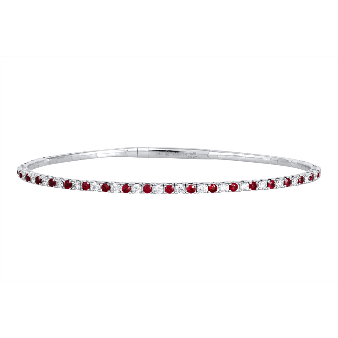 Bracelets Bracelets in White Gold containing Multi-gemstone, Diamond, Ruby 459845