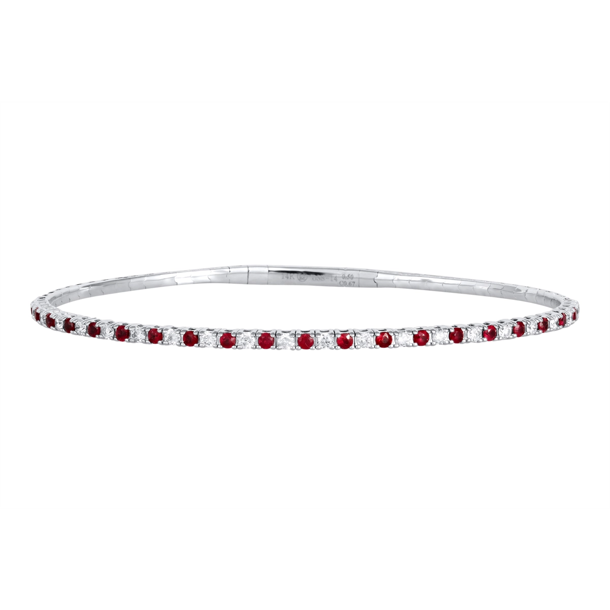 Bracelets Bracelets in White Gold containing Multi-gemstone, Diamond, Ruby 459845
