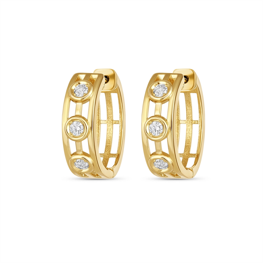 Earrings Earrings in Yellow Gold containing Diamond 459881