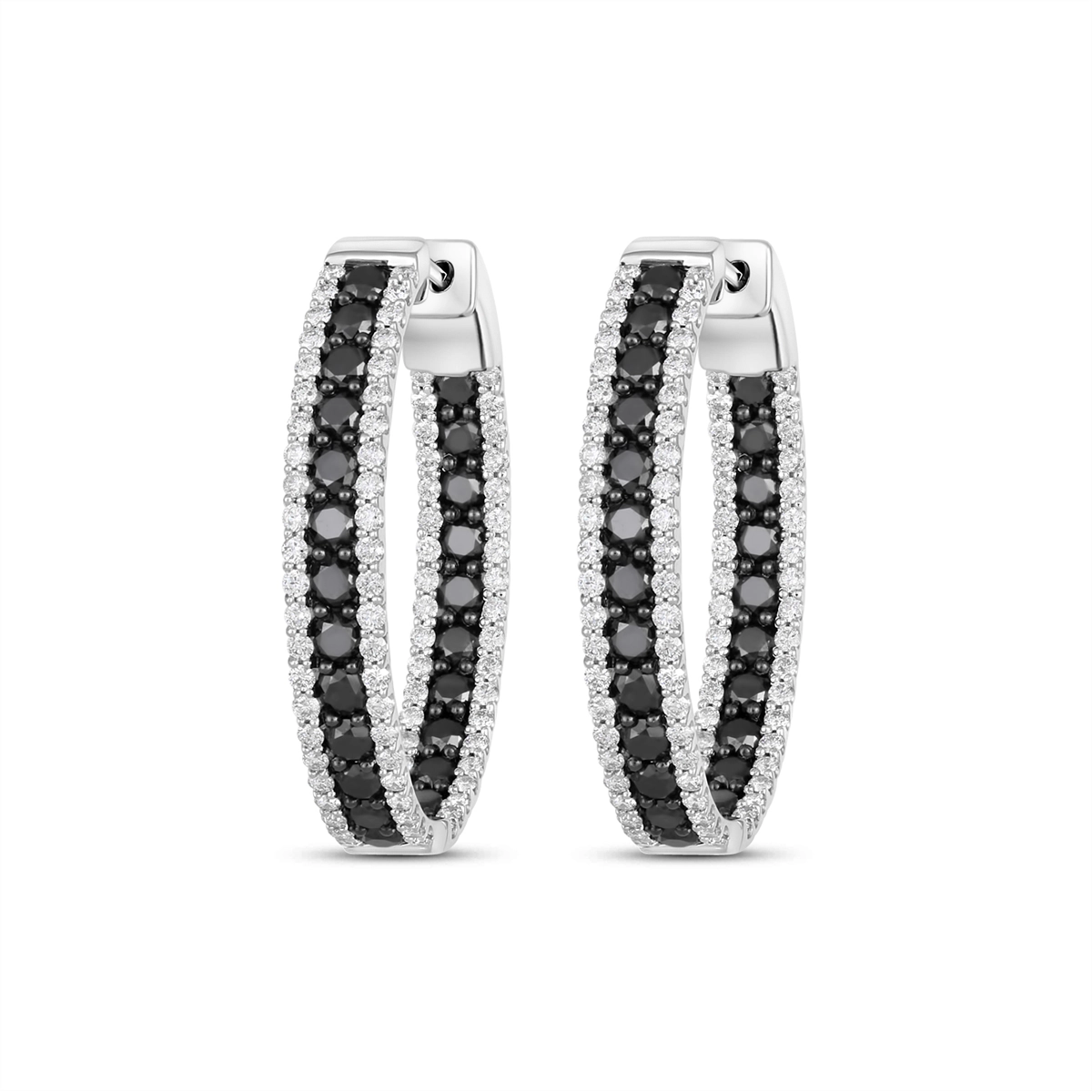 Earrings Earrings in White Gold containing Black diamond, Multi-gemstone, Diamond 459893