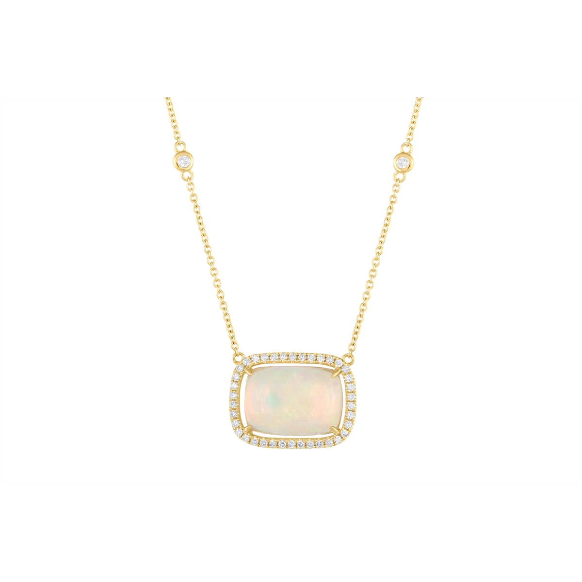 Necklaces Necklaces in Yellow Gold containing Opal, Multi-gemstone, Diamond 459978