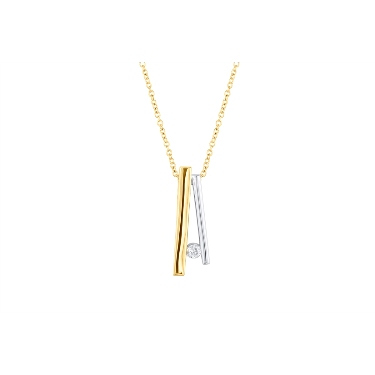 Necklaces Necklaces in Mixed Metals containing Diamond 459986