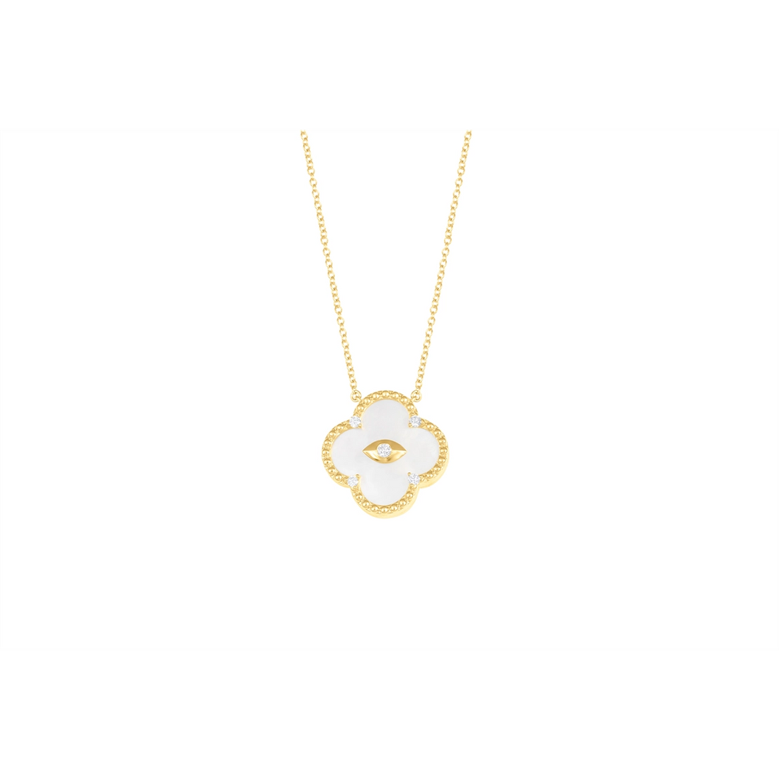 Necklaces Necklaces in Yellow Gold containing Mother of pearl, Multi-gemstone, Diamond 460000
