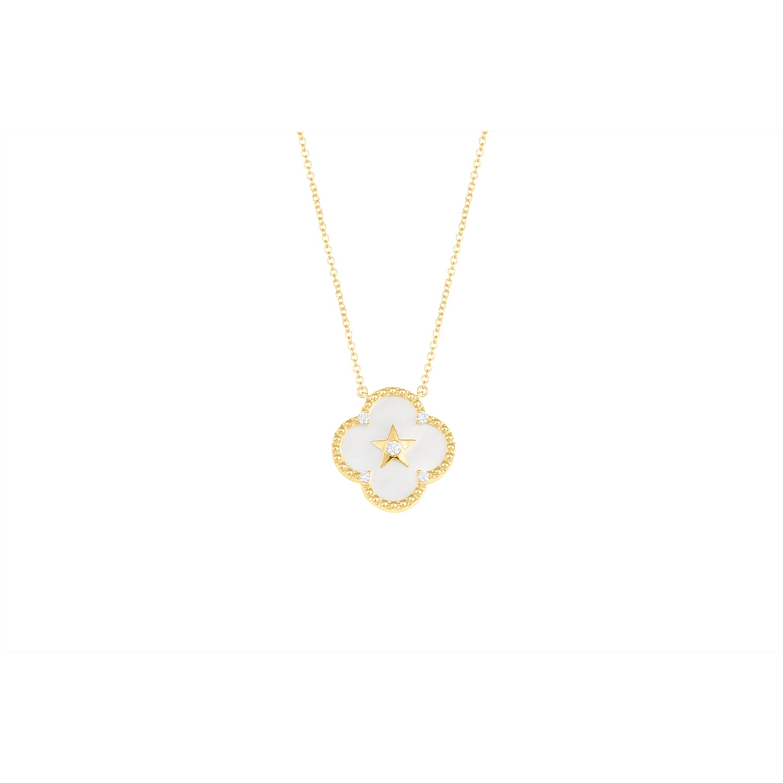 Necklaces Necklaces in Yellow Gold containing Mother of pearl, Multi-gemstone, Diamond 460000