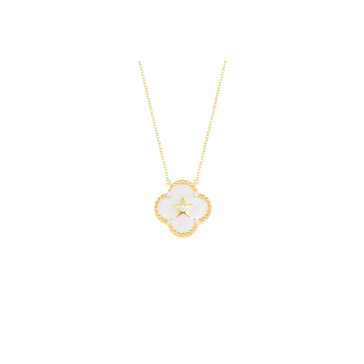 Necklaces Necklaces in Yellow Gold containing Mother of pearl, Multi-gemstone, Diamond 460000