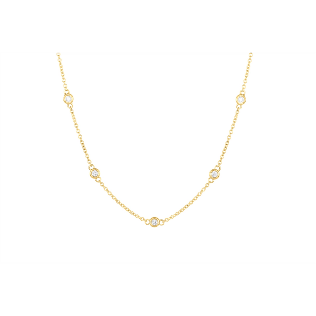 Necklaces Necklaces in Yellow Gold containing Diamond 460002