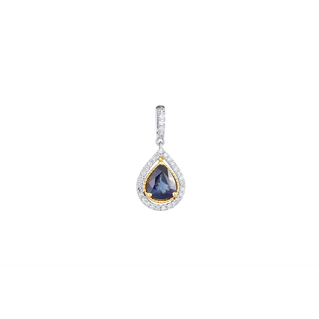 Pendants Pendants in Mixed Metals containing Multi-gemstone, Diamond, Sapphire 460007