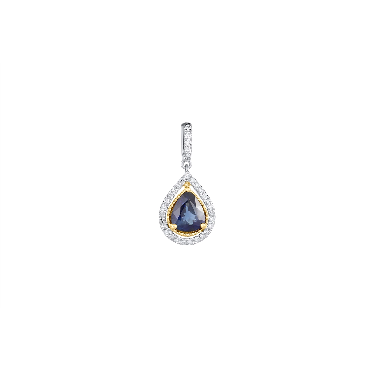 Pendants Pendants in Mixed Metals containing Multi-gemstone, Diamond, Sapphire 460007