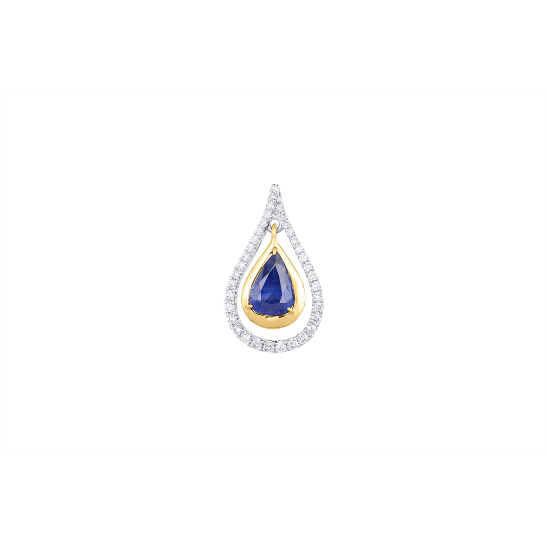 Pendants Pendants in Mixed Metals containing Multi-gemstone, Diamond, Sapphire 460011