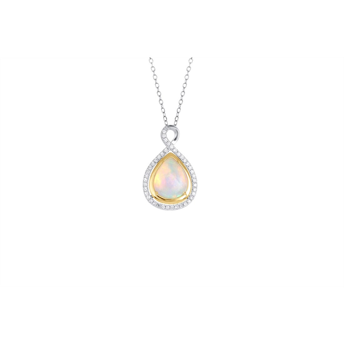 Pendants Pendants in Mixed Metals containing Opal, Multi-gemstone, Diamond 460012