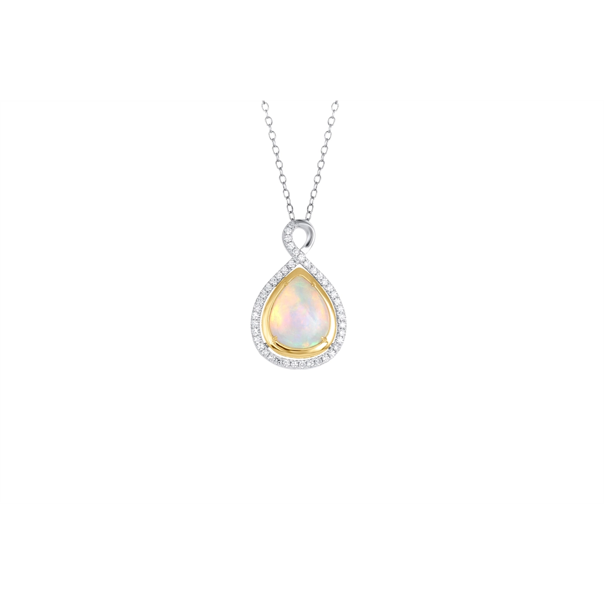 Pendants Pendants in Mixed Metals containing Opal, Multi-gemstone, Diamond 460012