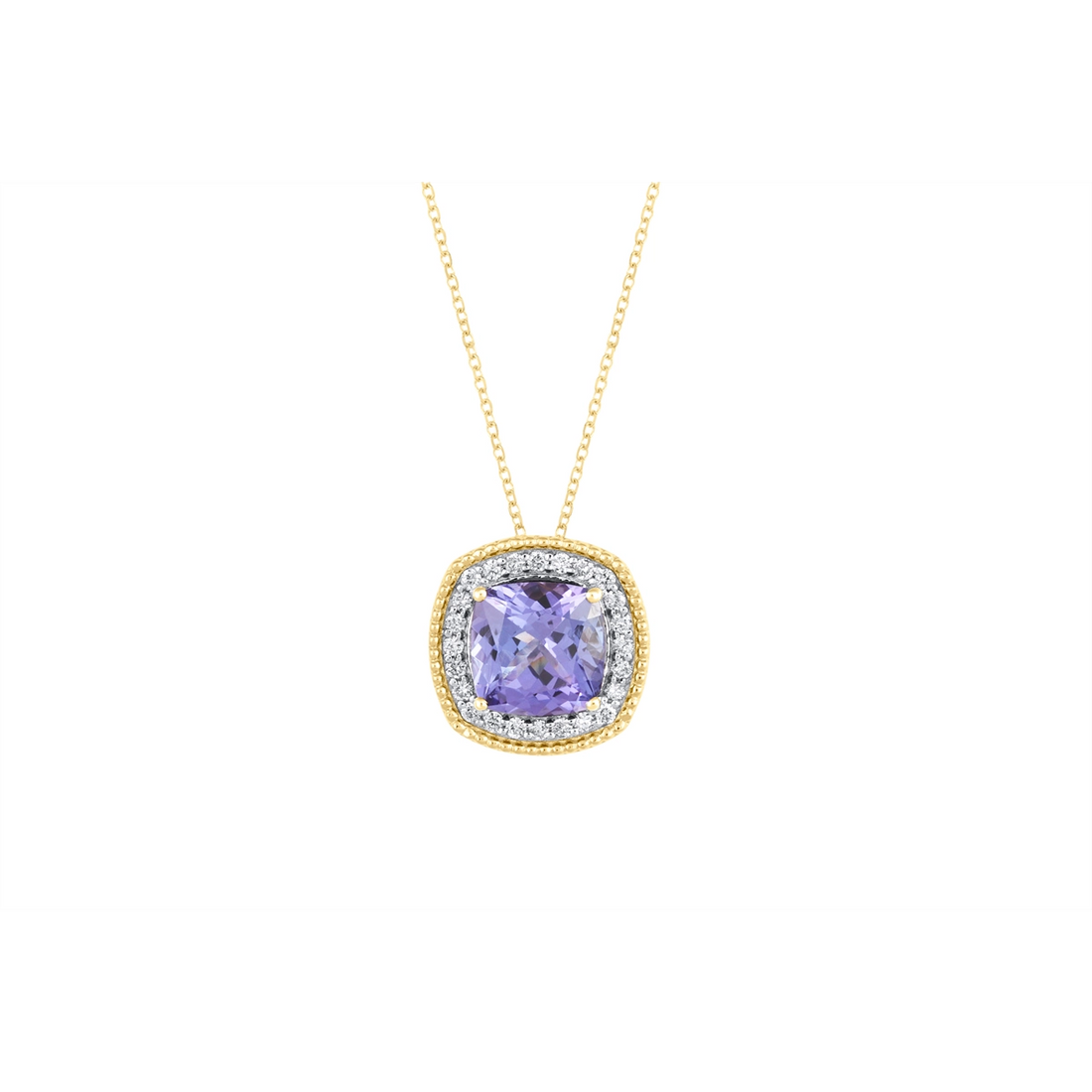 Necklaces Necklaces in Yellow Gold containing Tanzanite, Multi-gemstone, Diamond 460025