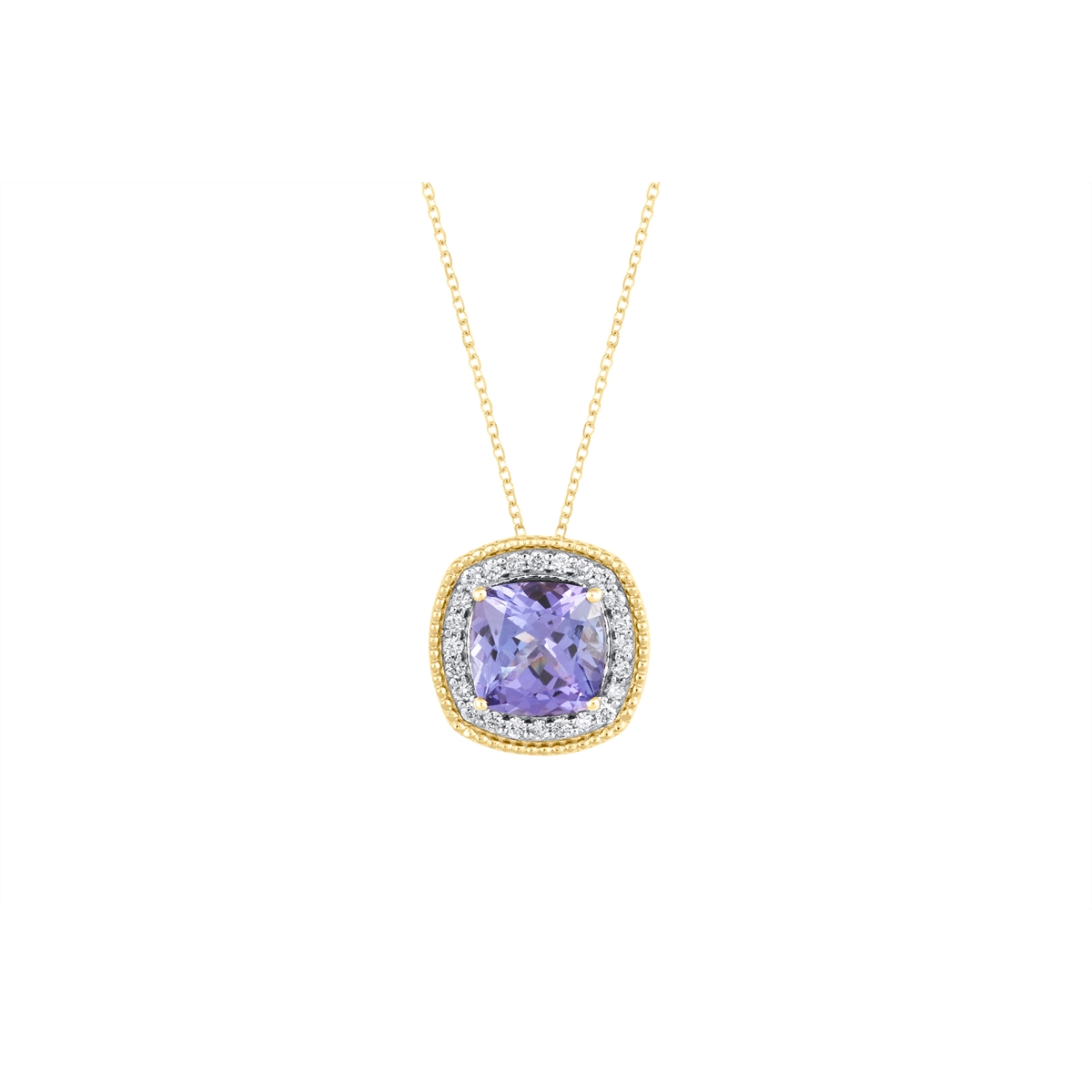 Necklaces Necklaces in Yellow Gold containing Tanzanite, Multi-gemstone, Diamond 460025