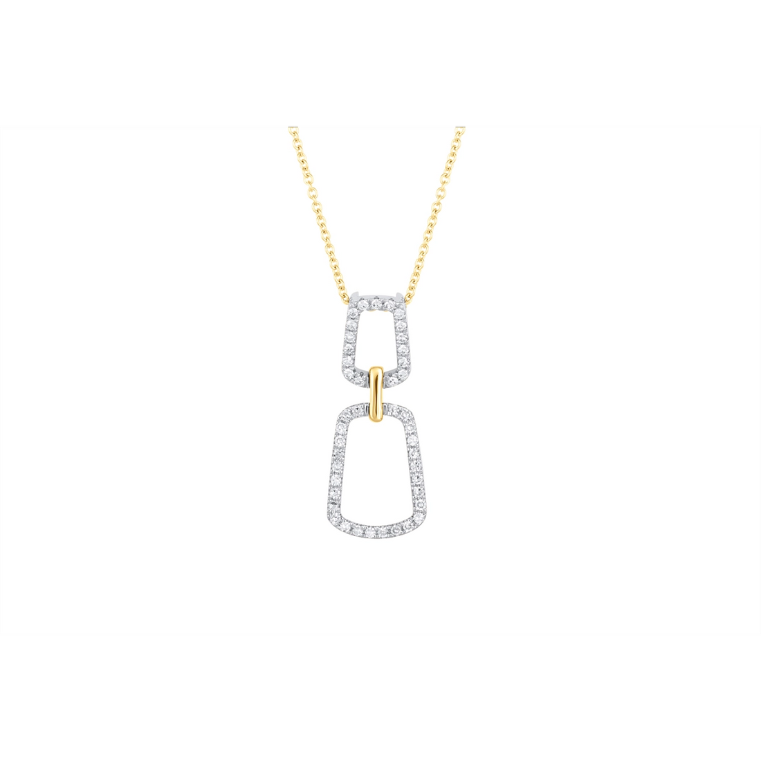 Necklaces Necklaces in Mixed Metals containing Diamond 460035