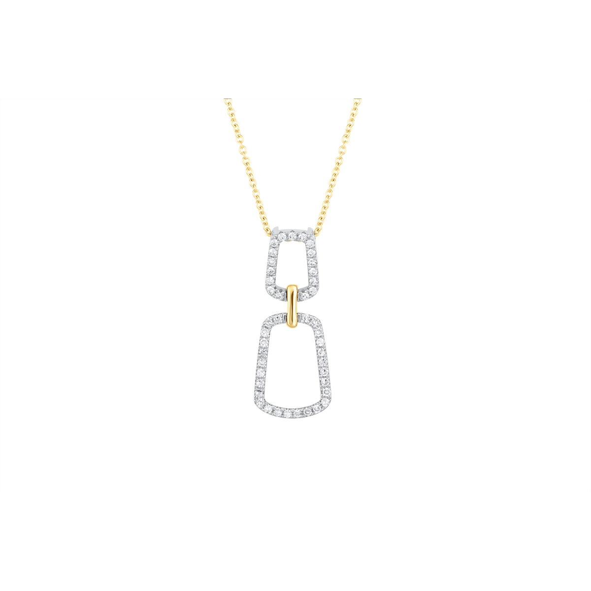 Necklaces Necklaces in Mixed Metals containing Diamond 460035