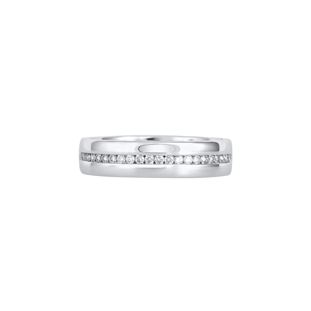 Mens Bands Wedding Rings in White Gold containing Diamond 460130