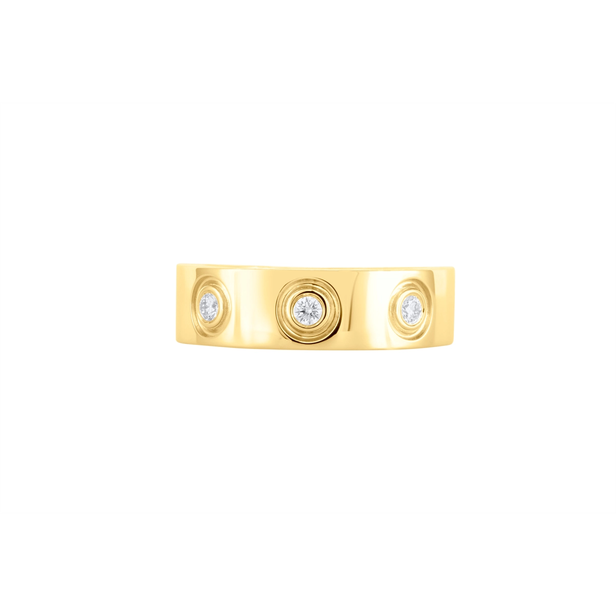 Wedding Bands Wedding Rings in Yellow Gold containing Diamond 460147