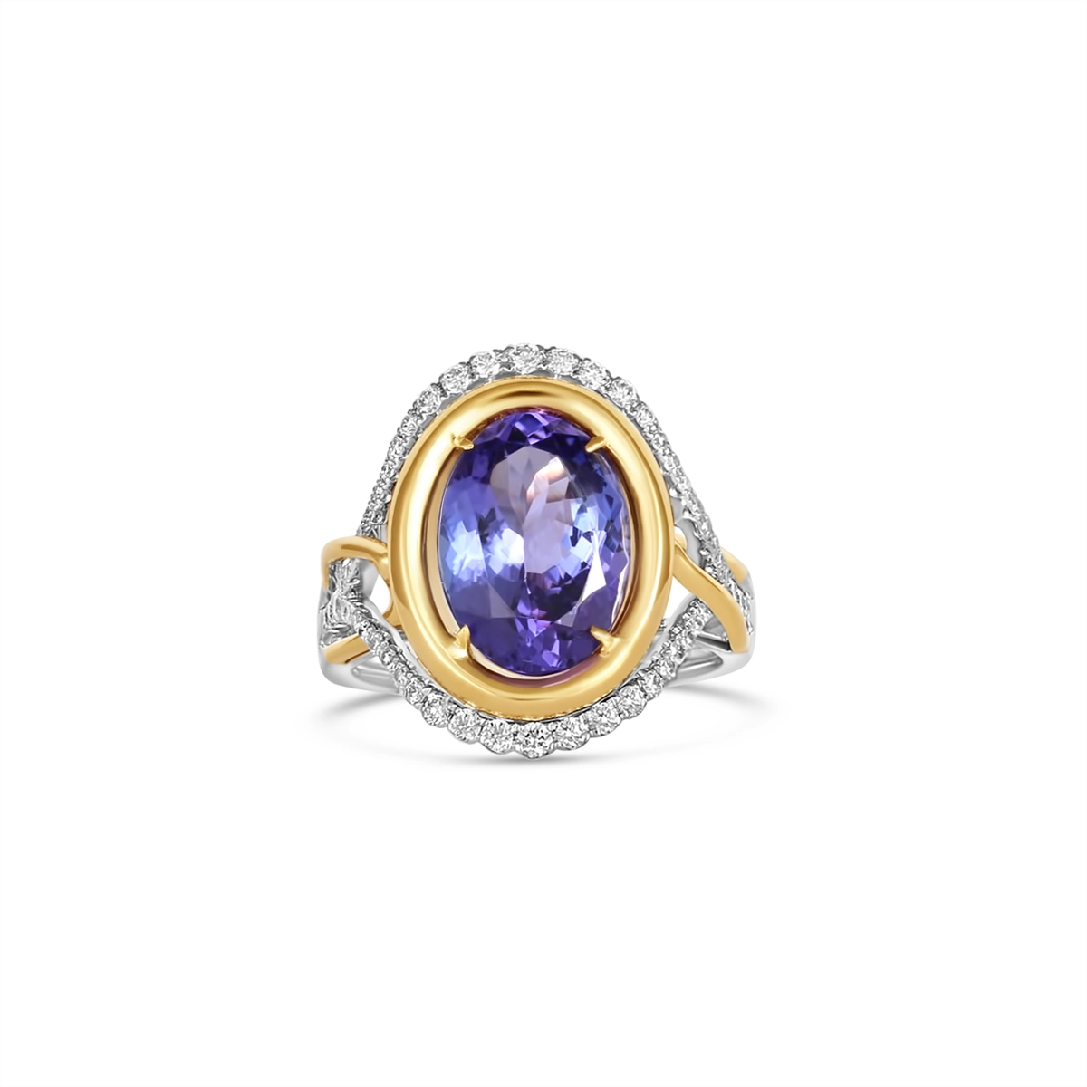 Rings Rings in Mixed Metals containing Tanzanite, Multi-gemstone, Diamond 460155