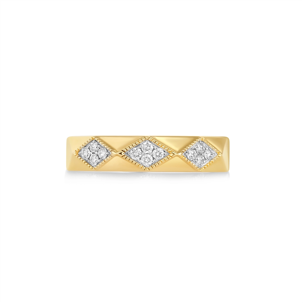 Wedding Bands Wedding Rings in Yellow Gold containing Diamond 460171